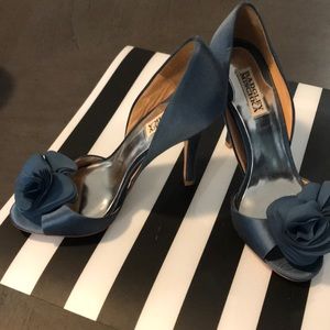 Badgley Mischka blue Thora D’Orsay Heel 8 M